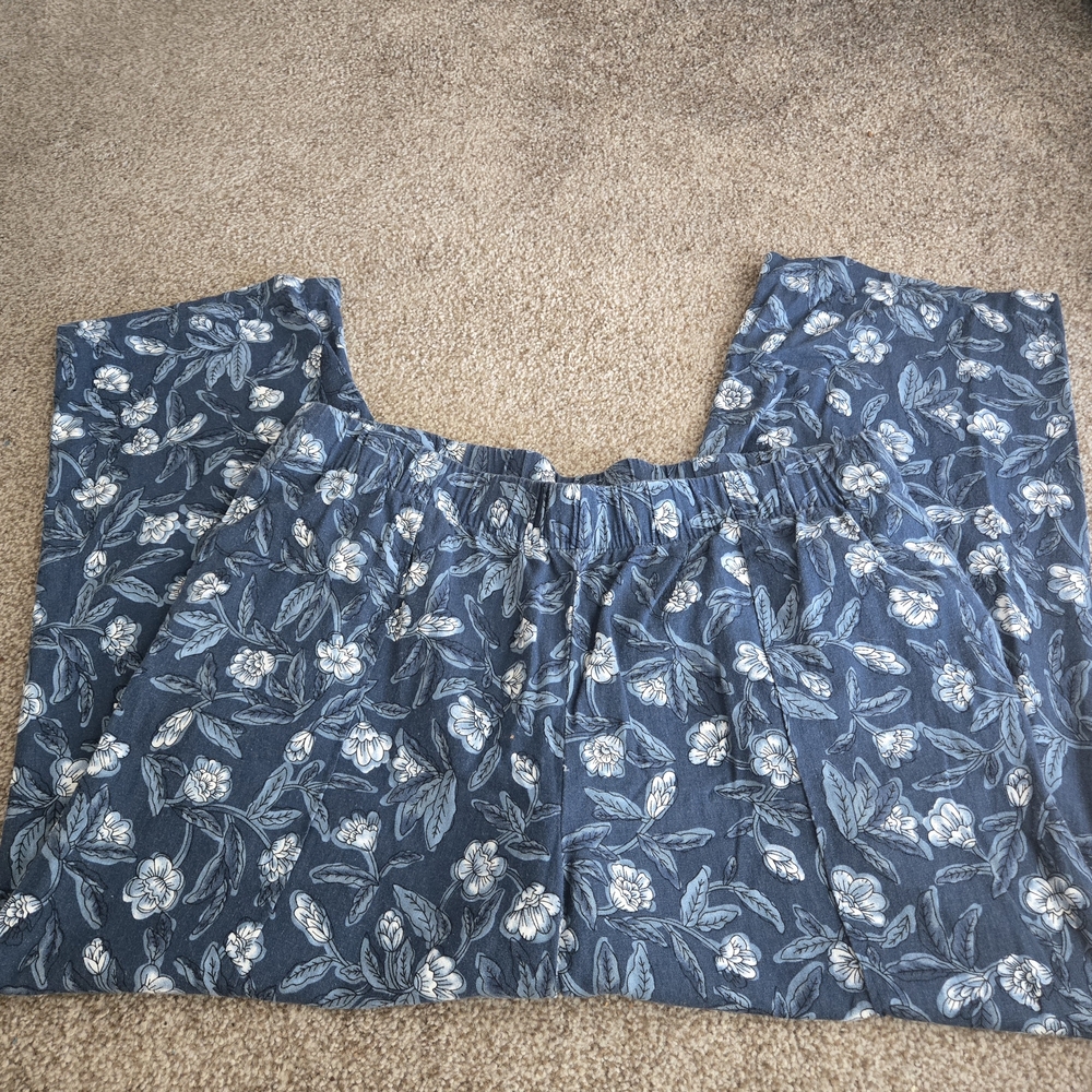 Dip Blue Floral Pants